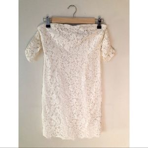White Lace Mini Dress
